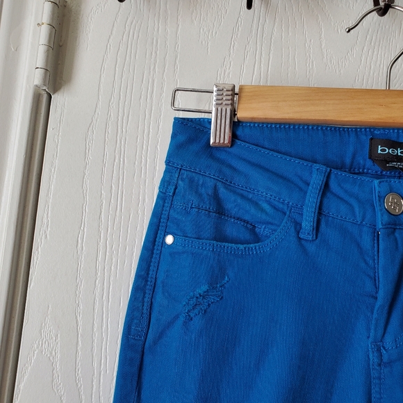 Bebe Heartbreaker Distressed Skinny Jeans - Picture 4 of 9